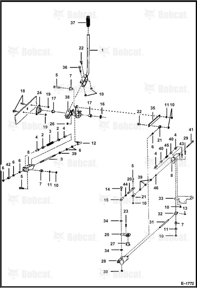Hand Controls (LEFT SIDE)  503729870 - 503734222, 503750000 - 503759999, 503785000 & Above