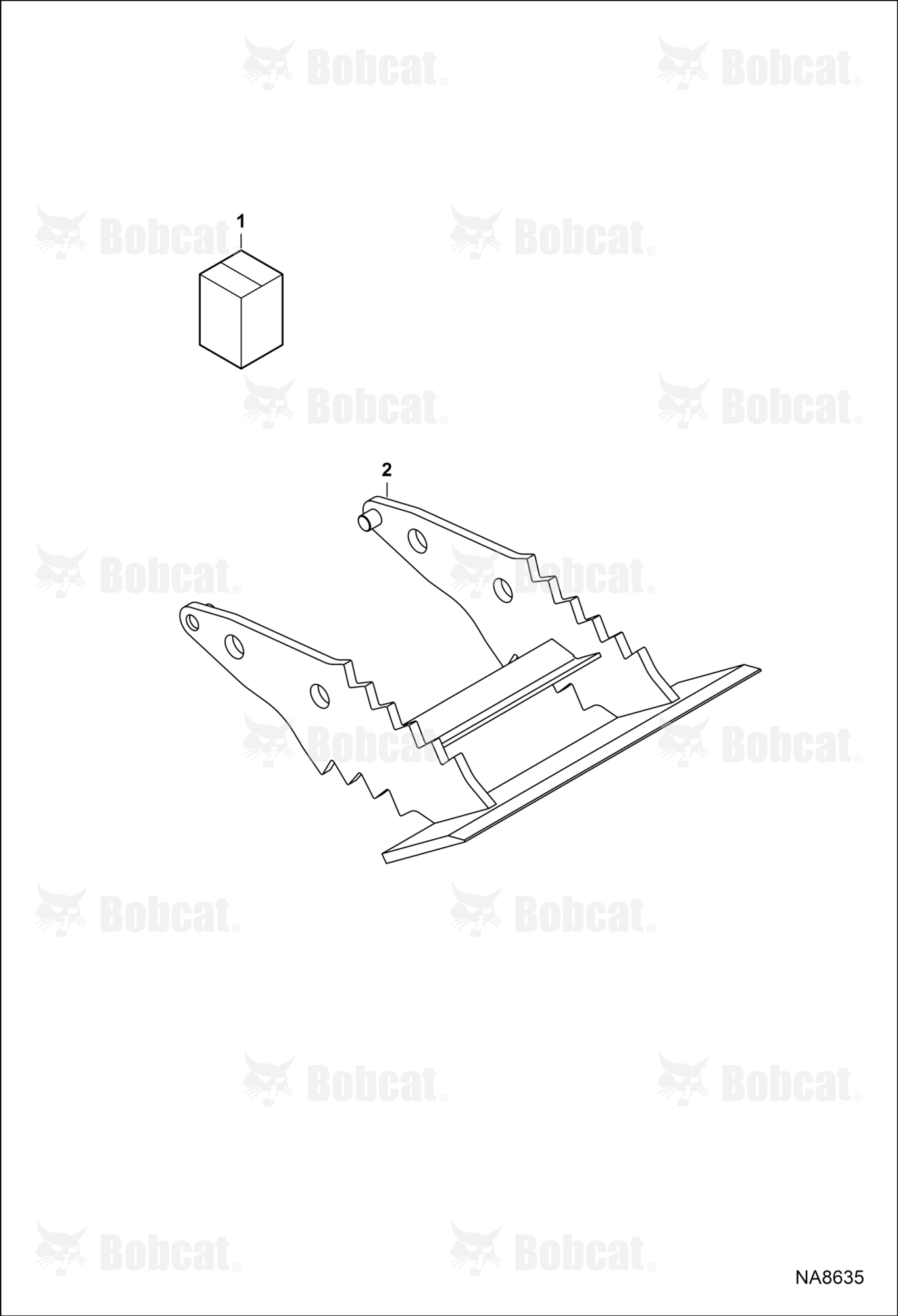 Clamp (Grading Tool)  B39N00101 & Above