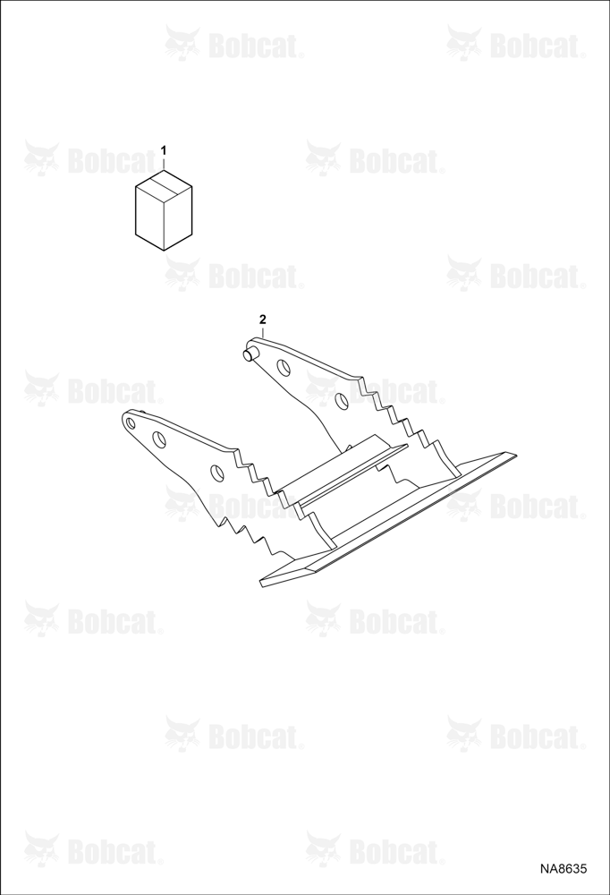 Clamp (Grading Tool)  B39N00101 & Above