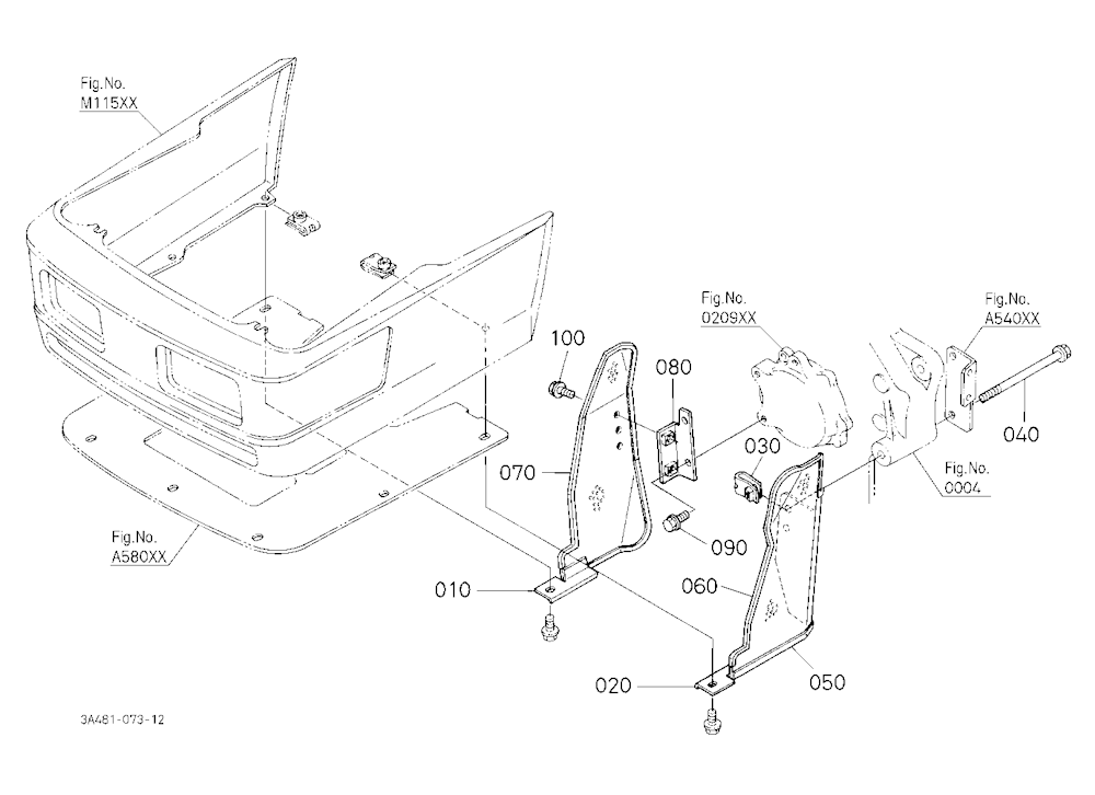 Hood(Bonnet) Side Cover [Rops Type]