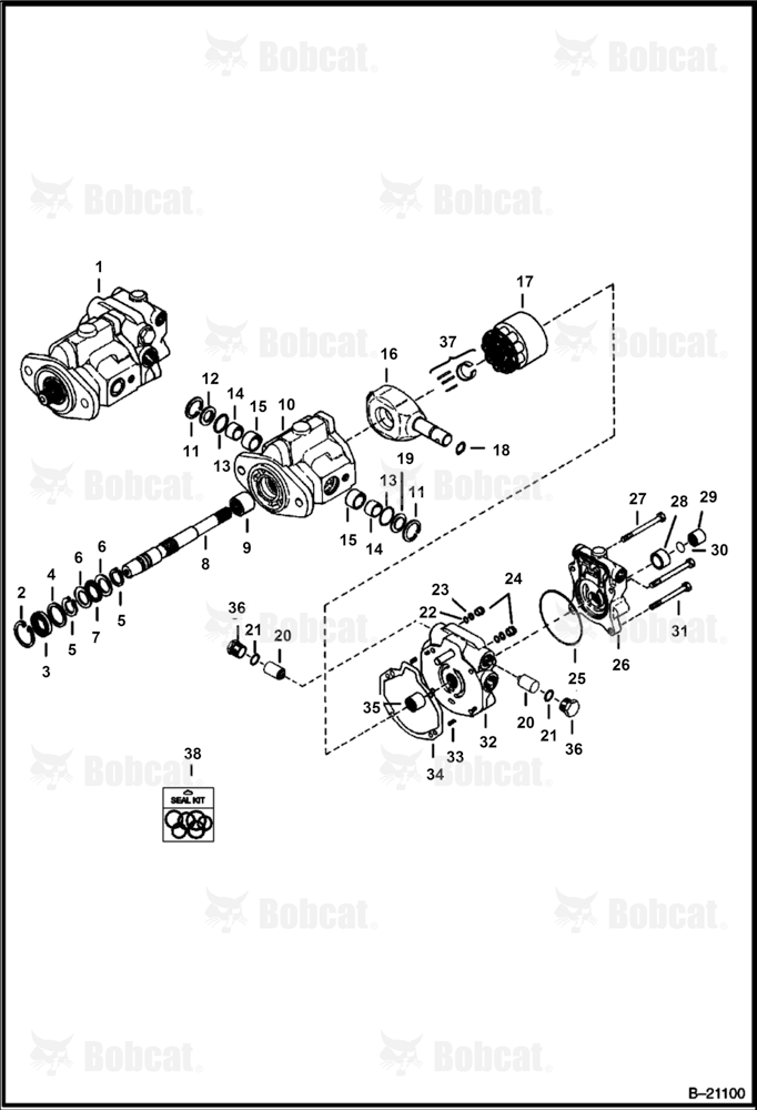 Hydrostatic Pump (Rear - Rca - New)