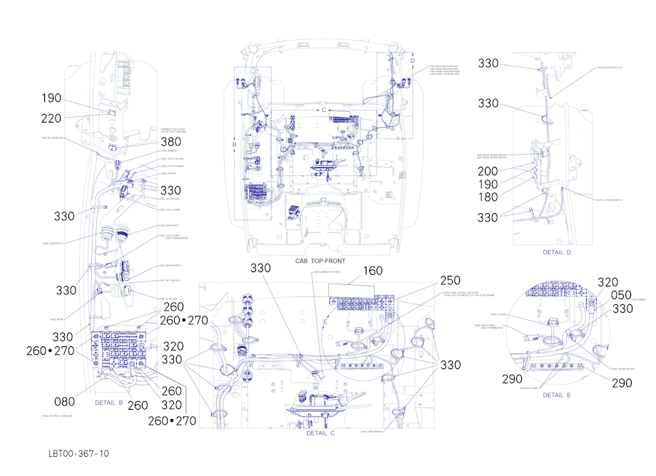 Cab Electrical Assembly - Common, Range 1 (Part 2)