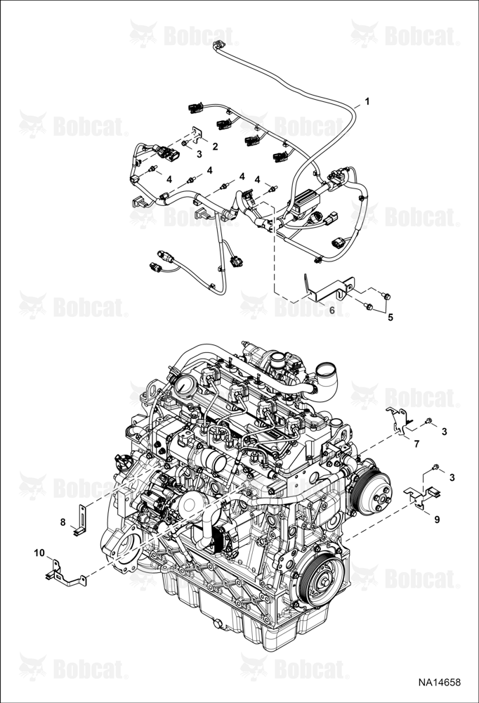 Engine Electrical Circuitry (Enigne Harness) (Engine S/N 025927 & Above)