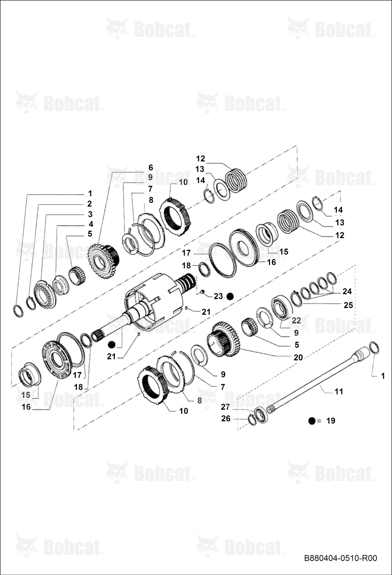 Transmission - Input Shaft and Its Connections (2WD)