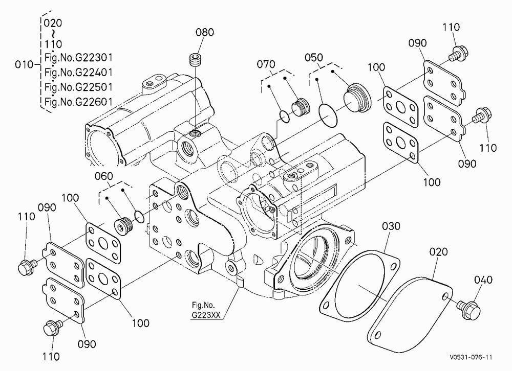 HST PUMP (COVER AND PLUG) [COMPONENT PARTS]
