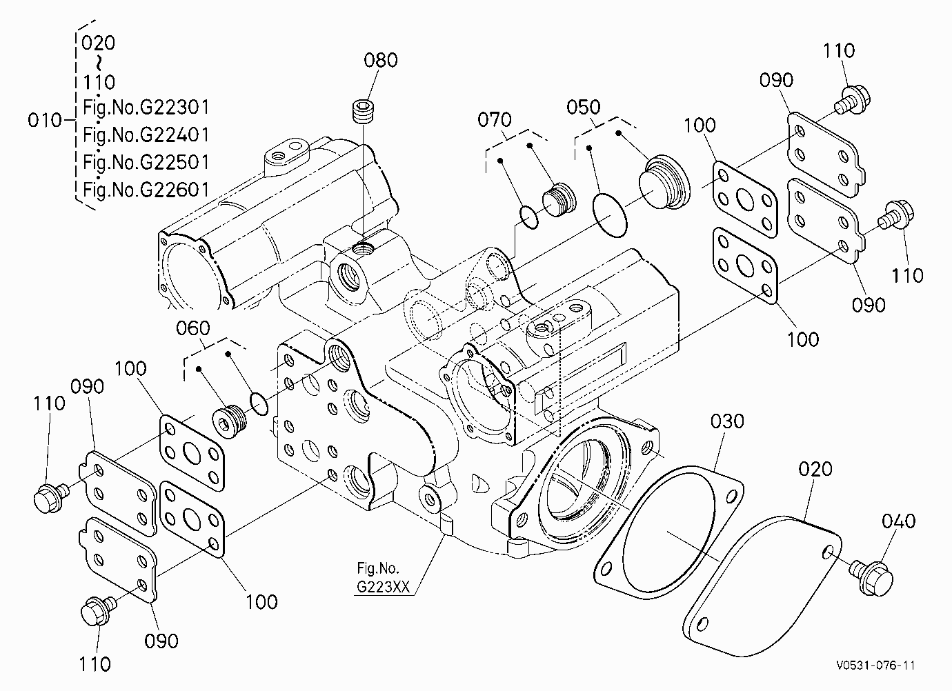 HST PUMP (COVER AND PLUG) [COMPONENT PARTS]
