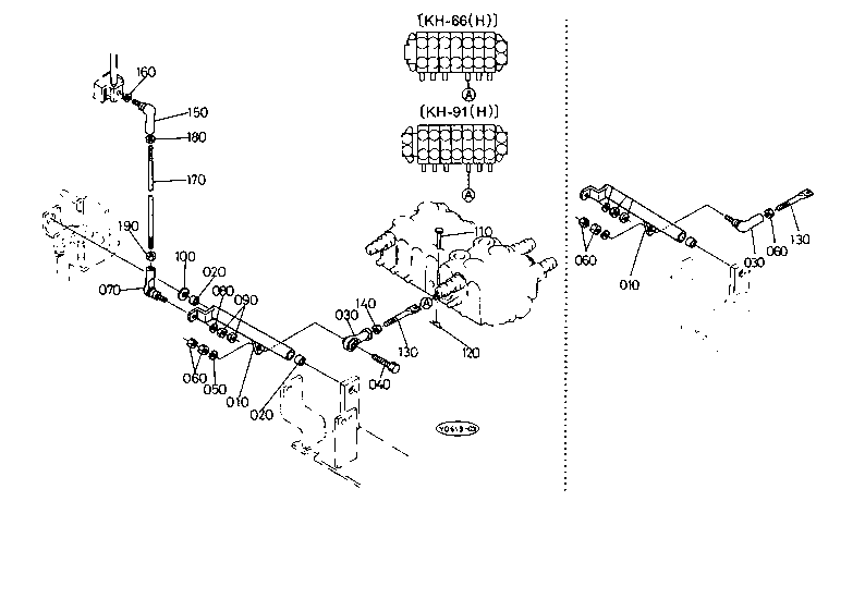 Control Lever (Travel Rh-2) [Except H.R.C.]