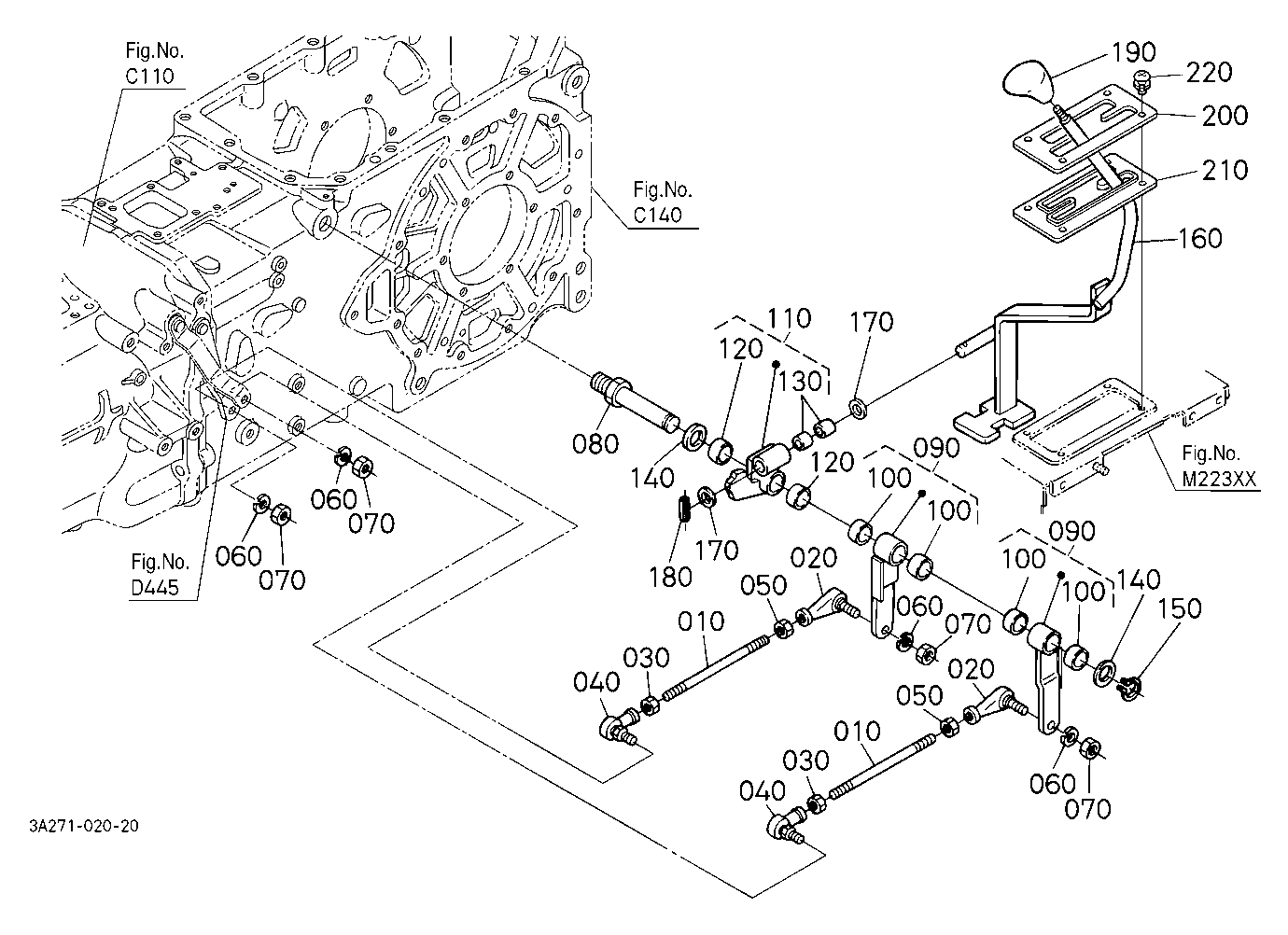 Range And Creep Gear Shift Lever