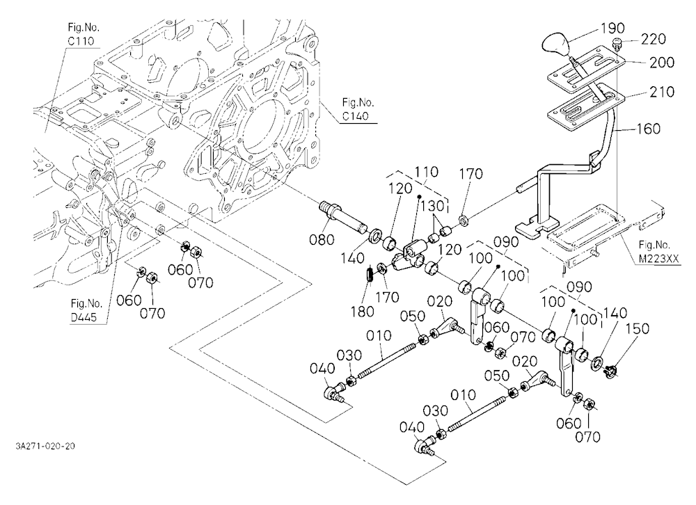 Range And Creep Gear Shift Lever