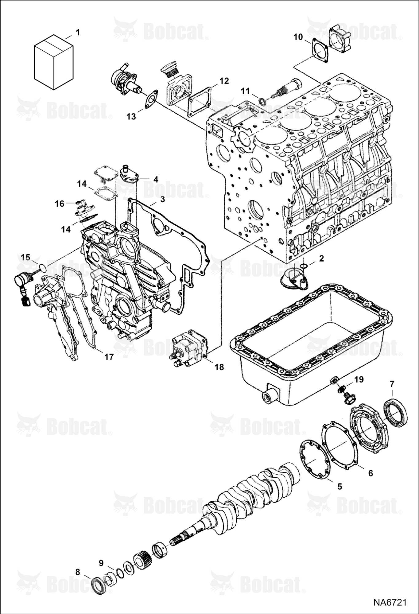 Lower Gasket Kit (Black) (Engine Serial # V2403-7****** or V2403-8******)
