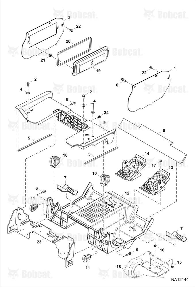 Panels (Floor Pan) (Manual Controls, AHC & ACS)
