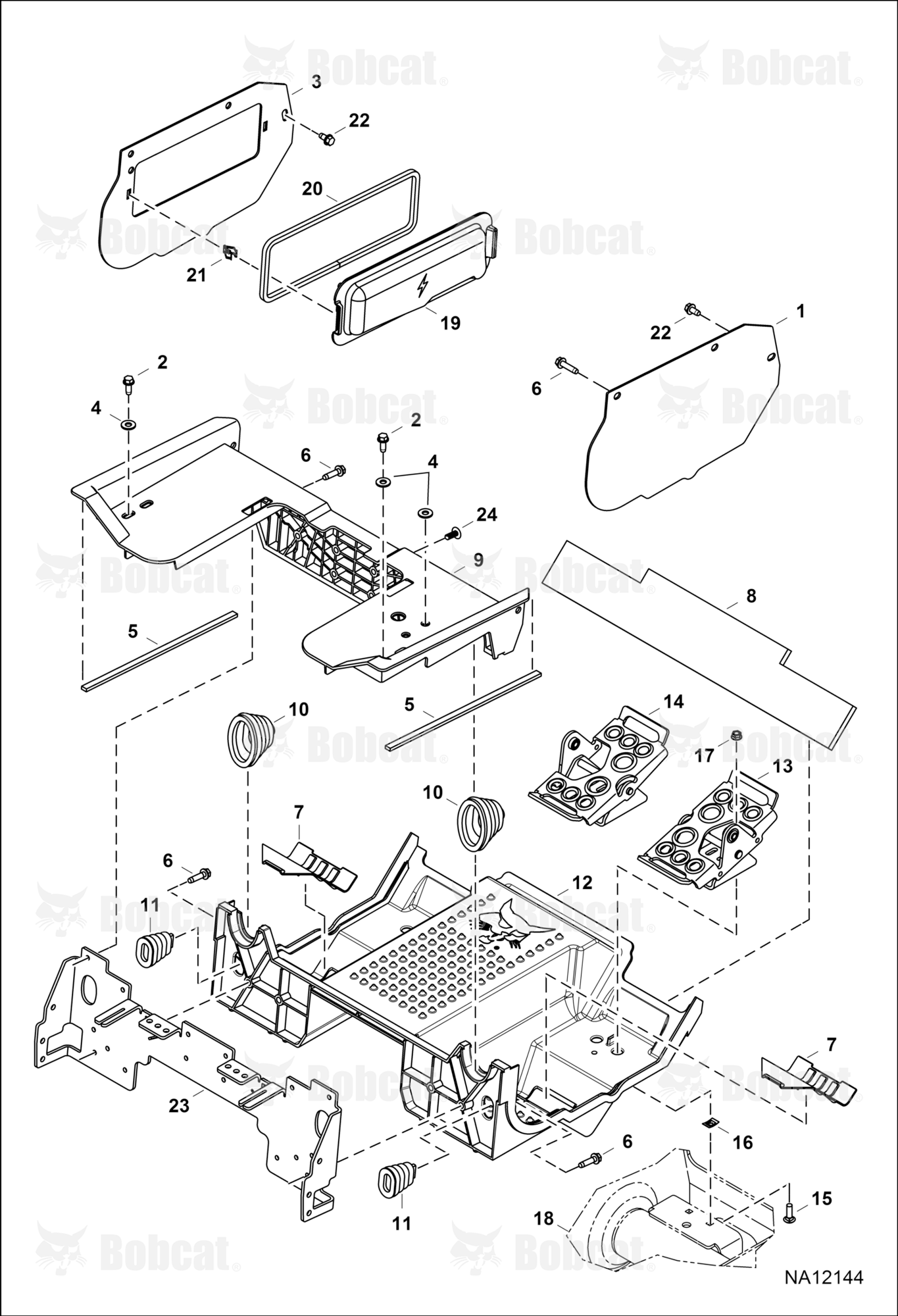 Panels (Floor Pan) (Manual Controls, AHC & ACS)