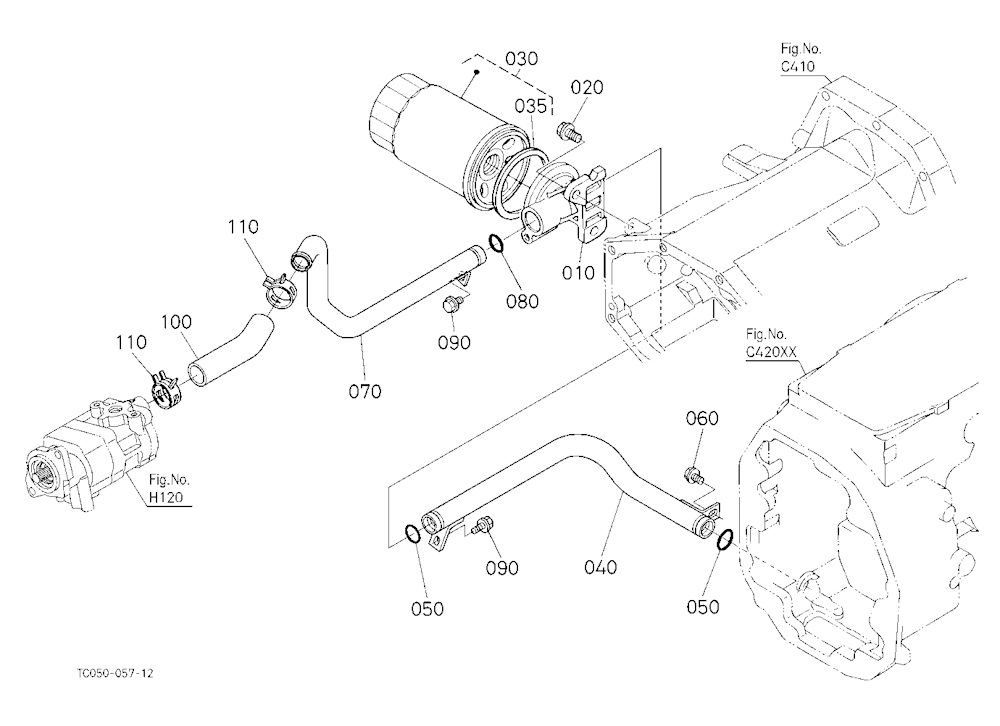 Hydraulic Oil Line(Inlet)