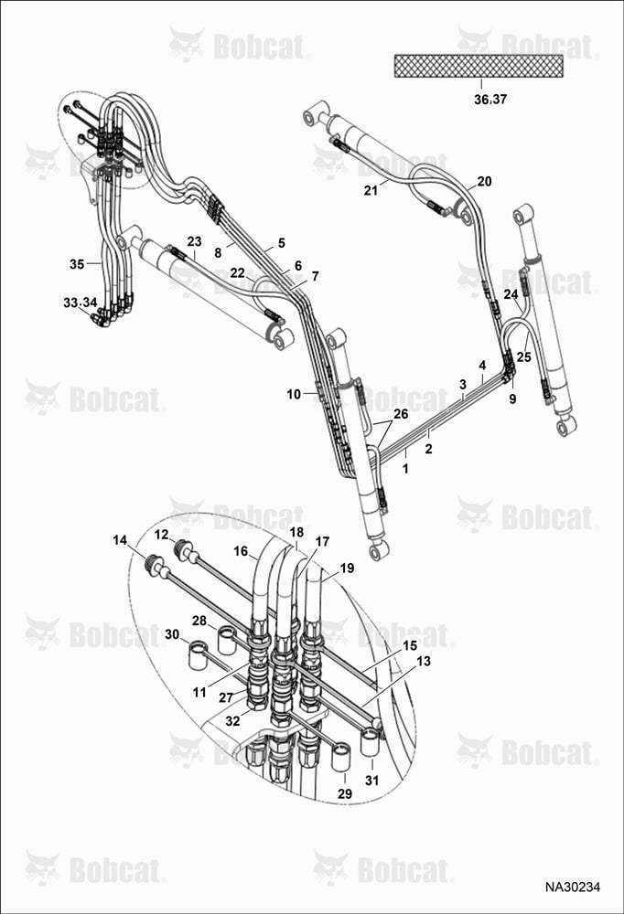 Tractor Loader FL9-2 (Hydraulic System) B6G800101 & Above