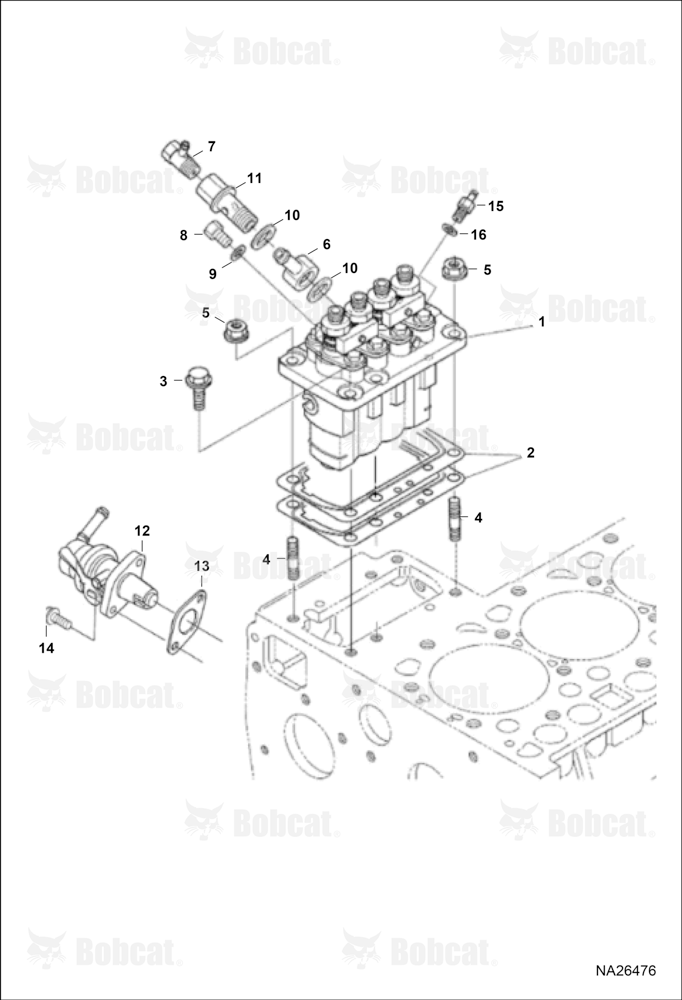 Fuel and Injection Pump (Blue) (Engine Serial # V2403-B******)