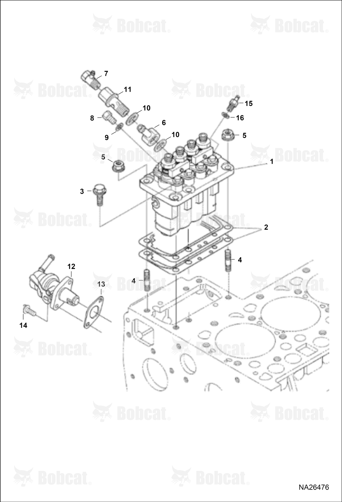 Fuel and Injection Pump (Blue) (Engine Serial # V2403-B******)