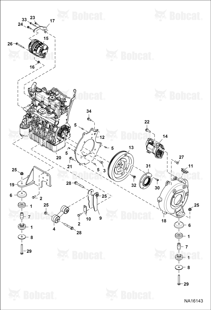 Engine & Attaching Parts (Engine Mounts)
