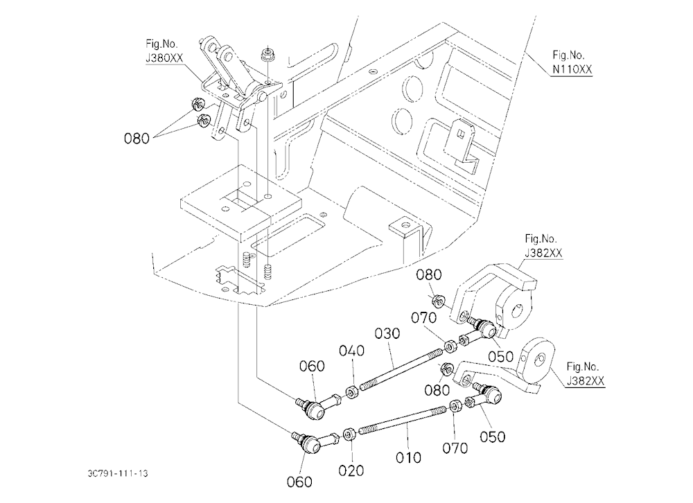 Draft And Position Control Lever Bracket