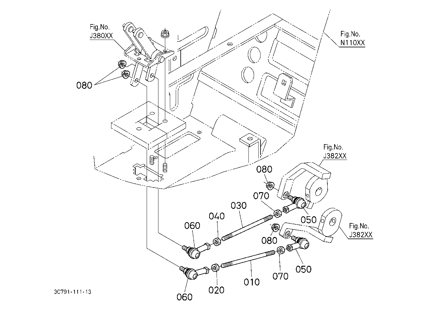 Draft And Position Control Lever Bracket