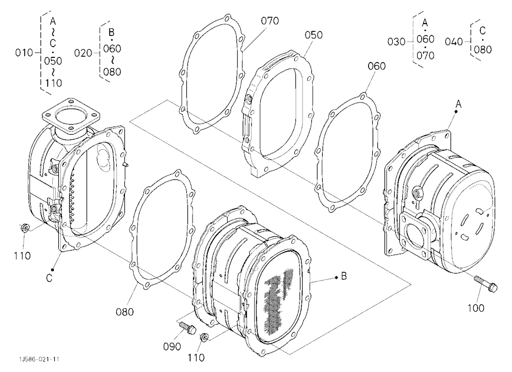 Diesel Particulate Filter Muffler [Component Parts