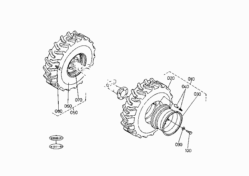 TIRE AND WHEEL