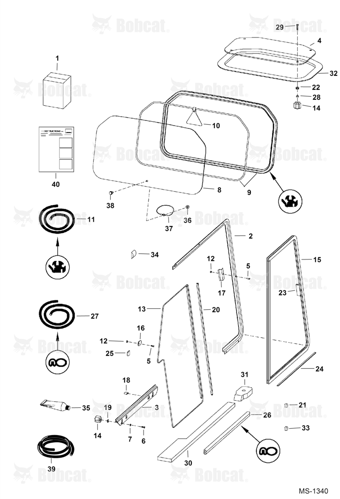 CAB Windows (Top, Rear & Side)