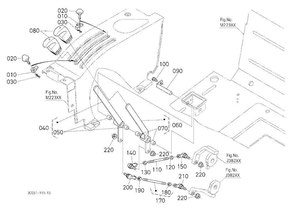 Draft And Position Control Lever