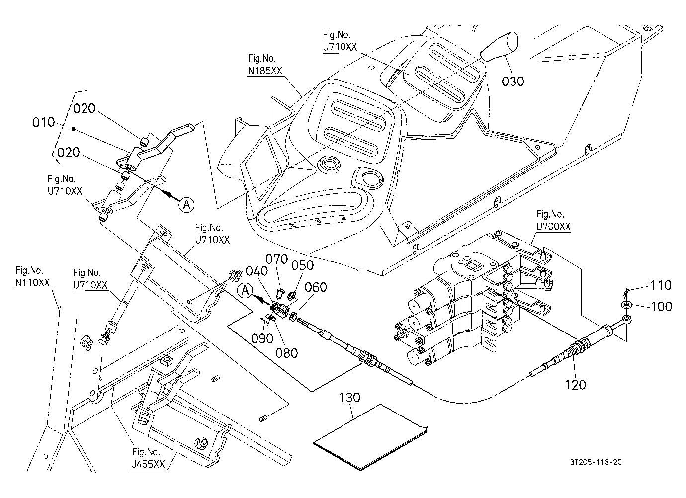 Auxilairy Control Valve Lever Kit (4Th) [Option]