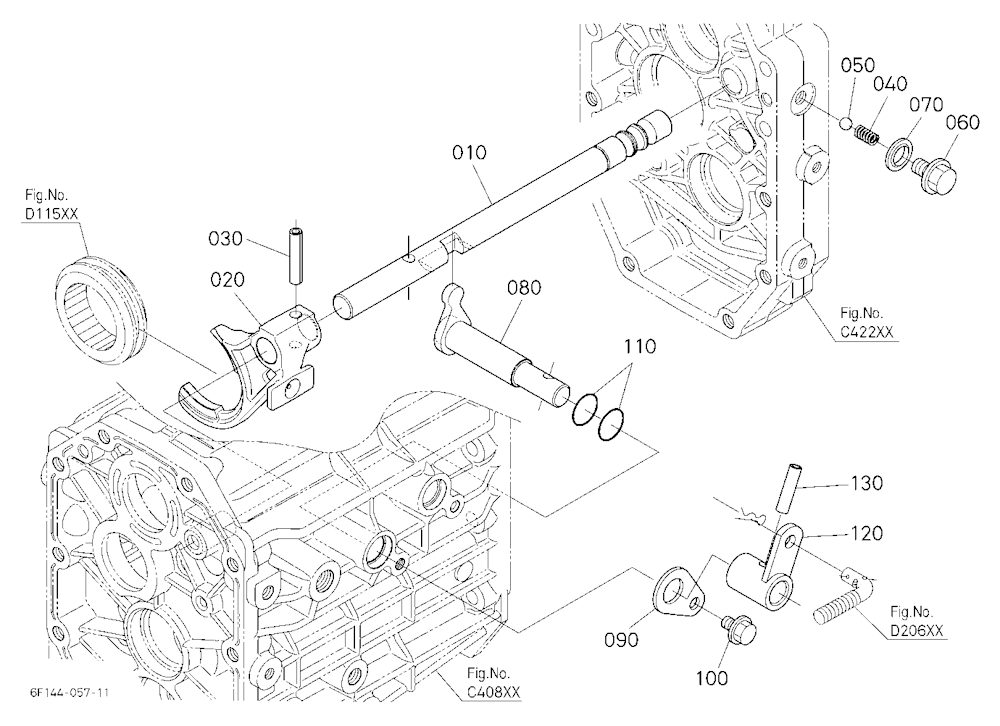 Shuttle Shift Fork