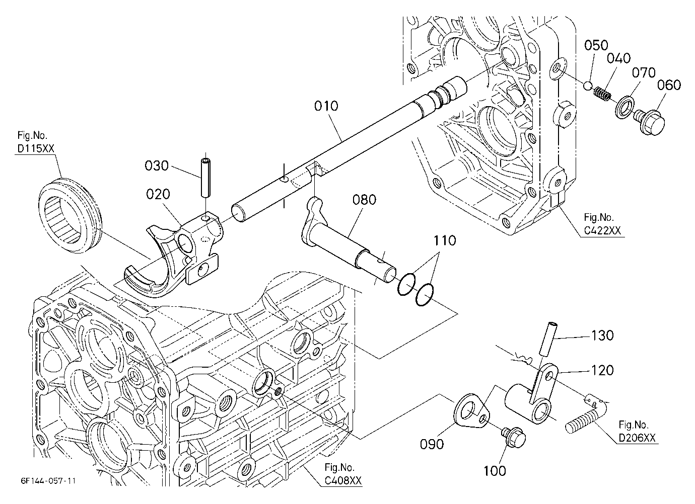 Shuttle Shift Fork