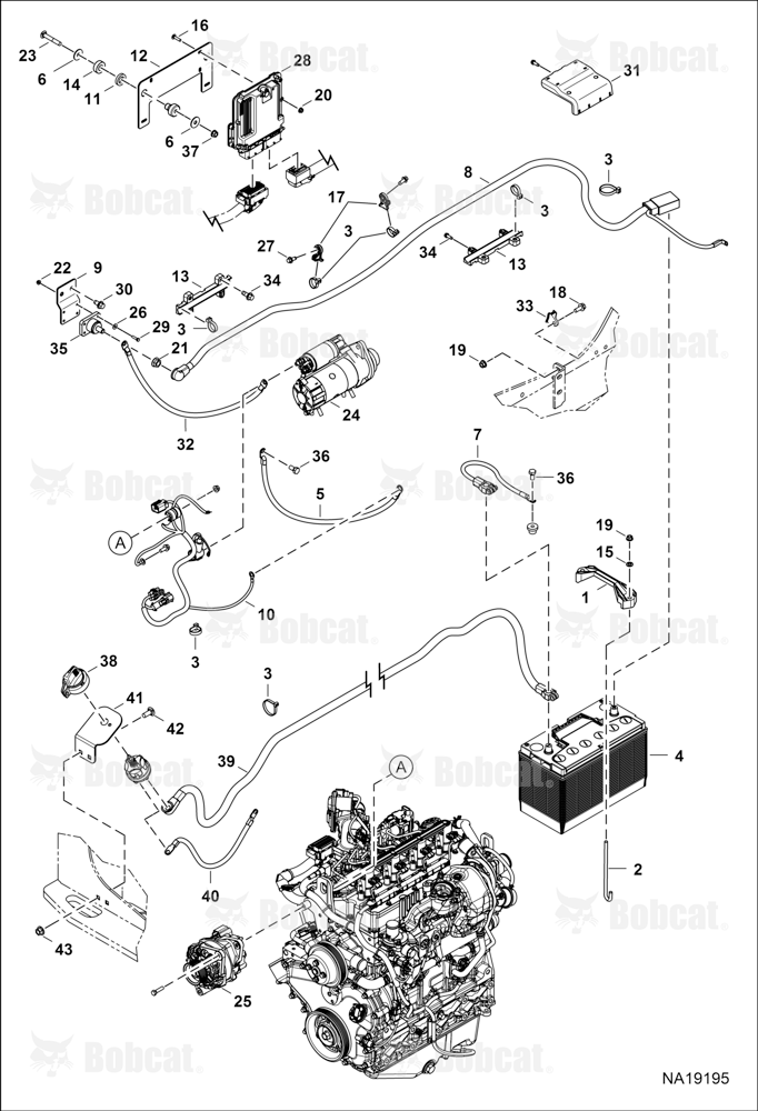 Engine Electrical Circuitry (Battery, ALT & Starter)  B4ZY11001 - B4ZY11415