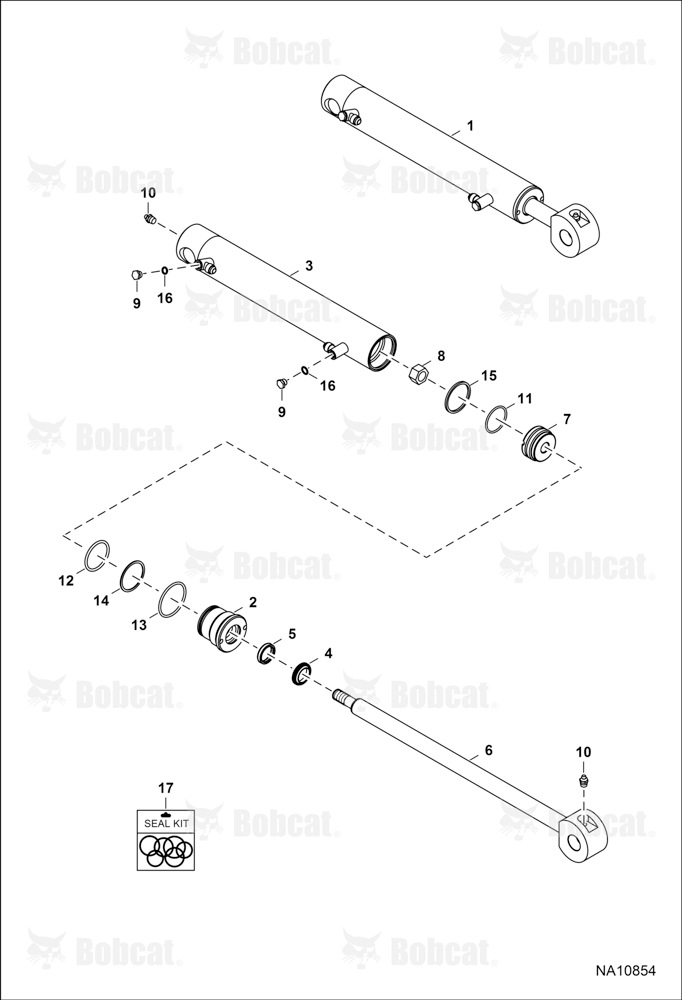 Clamp (Hydraulic Cylinder) B3LM00101 & Above
