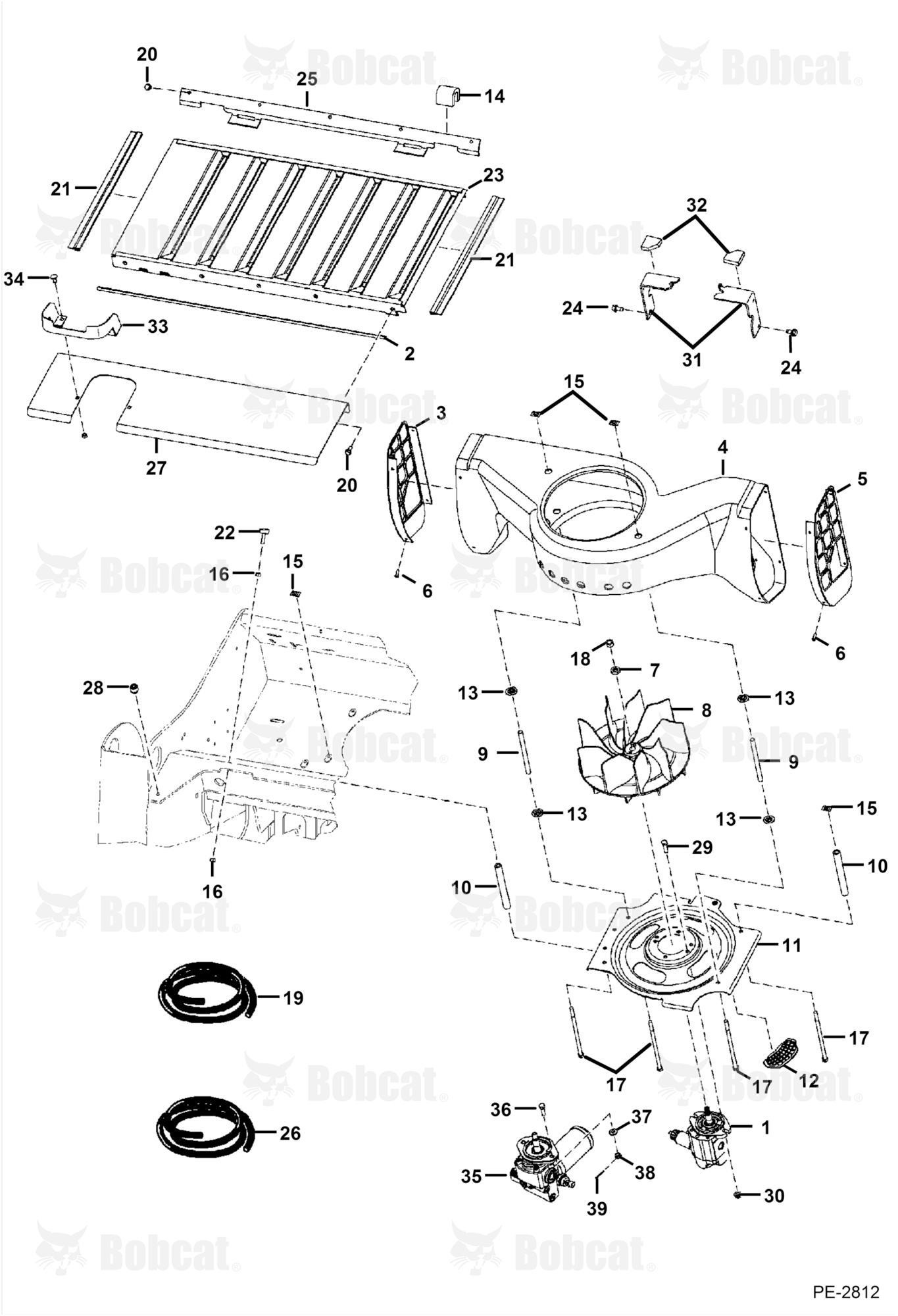 Cooling System (W/O Cooling Upgrade)  531111001 - 531115050, 531211001 - 531211660