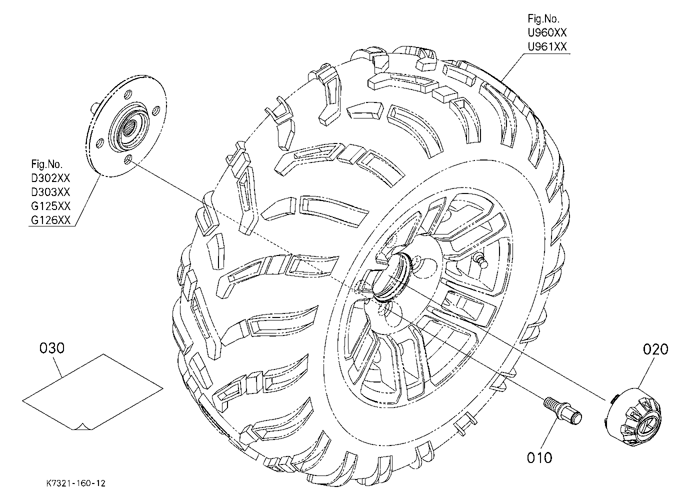 Aluminum Alloy Wheel Hardware Kit [Option]