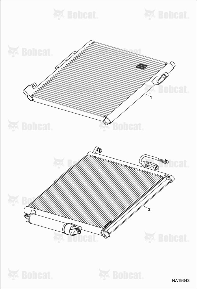 Engine & Attaching Parts (A/C Condenser Identification)