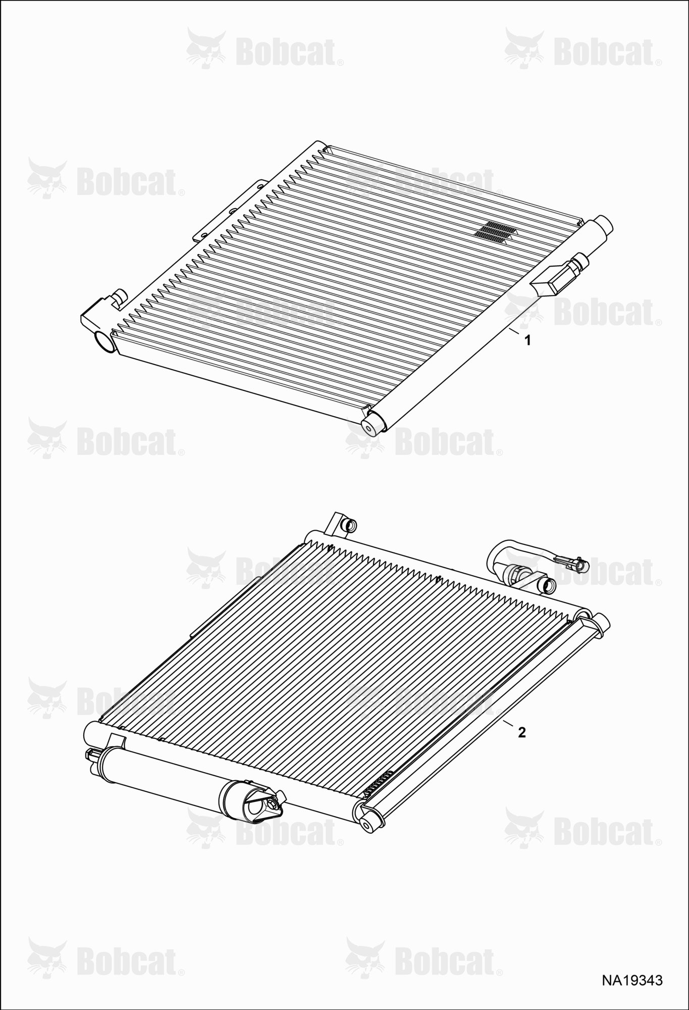 Engine & Attaching Parts (A/C Condenser Identification)