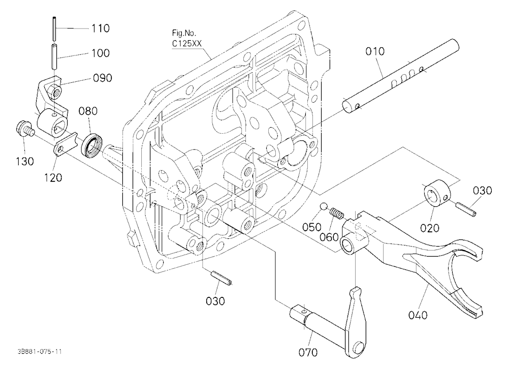 Range Gear Shift Fork