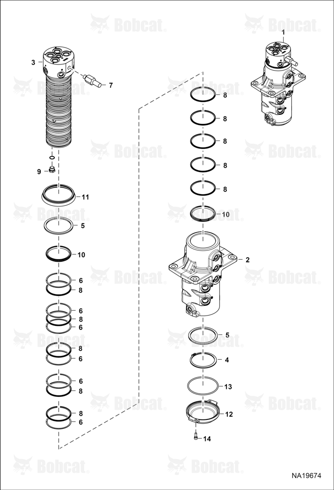 Swivel ASSY (W/Angle Blade)