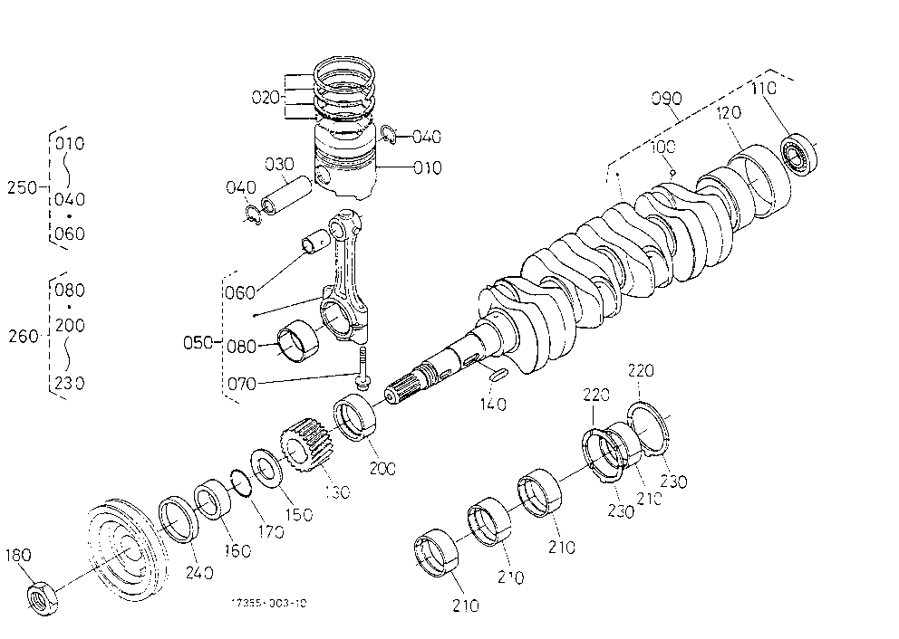 Piston And Crankshaft