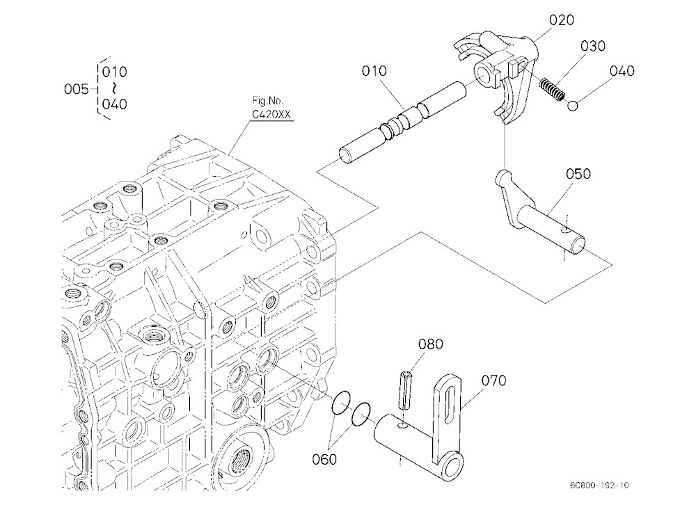 Range Gear Shift Fork