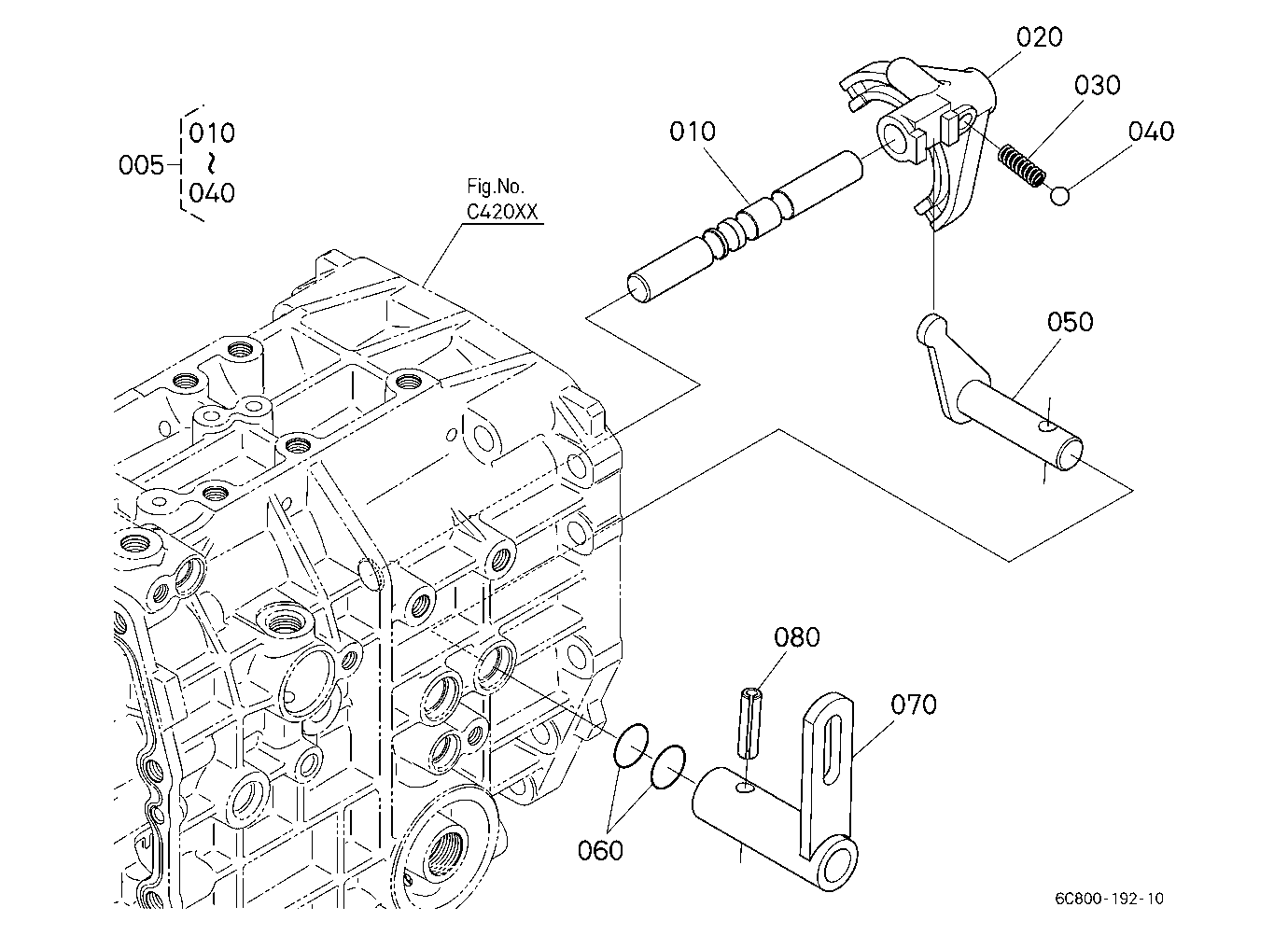Range Gear Shift Fork