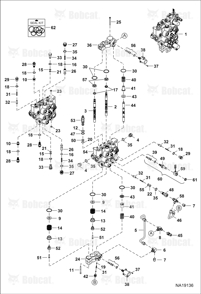 Hydraulic Control Valve (Selectable Joystick Controls)