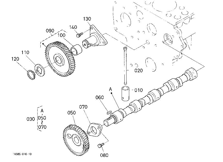 Camshaft And Idle Gear Shaft