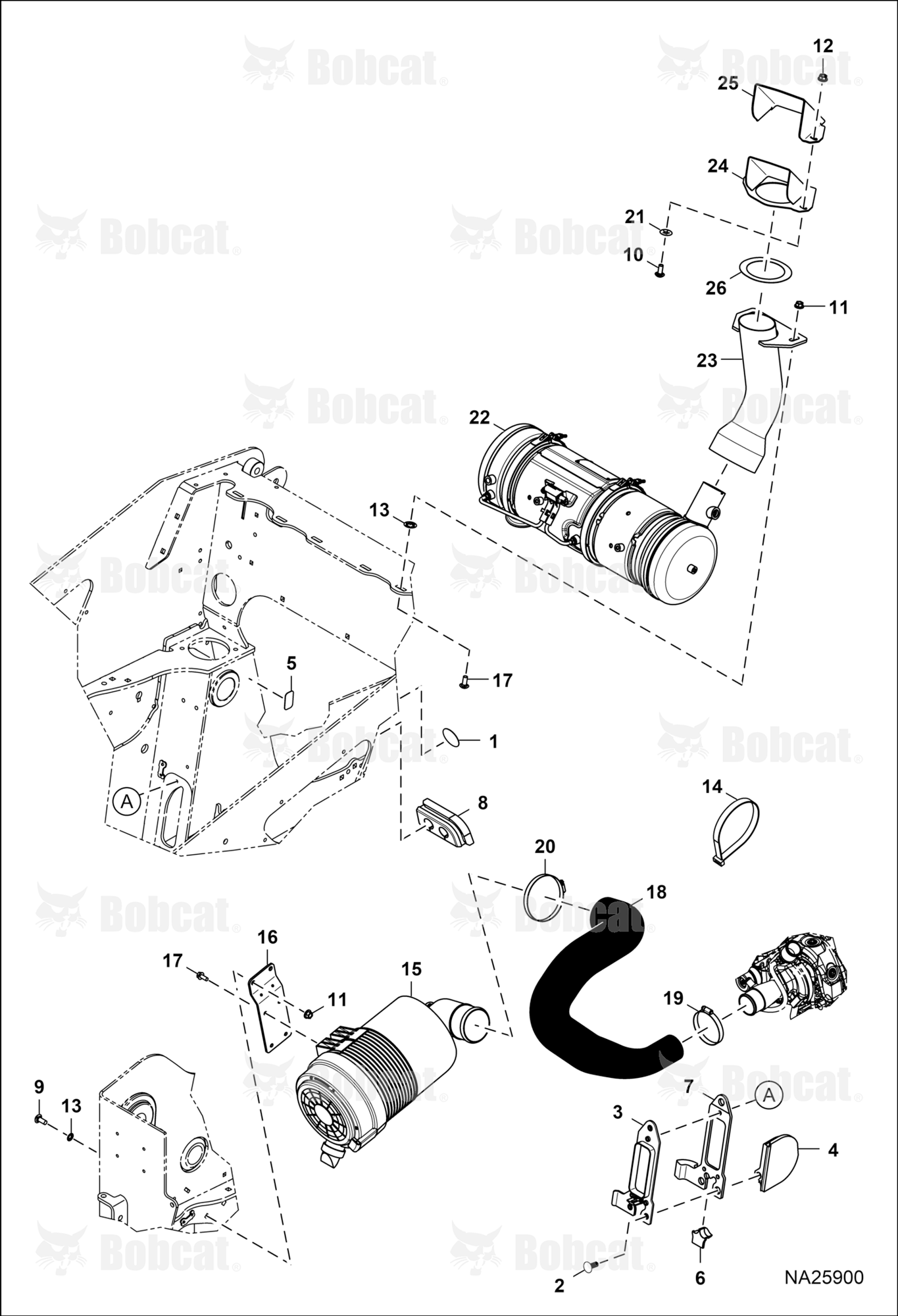 Engine & Attaching Parts (Air Cleaner) (Exhaust)