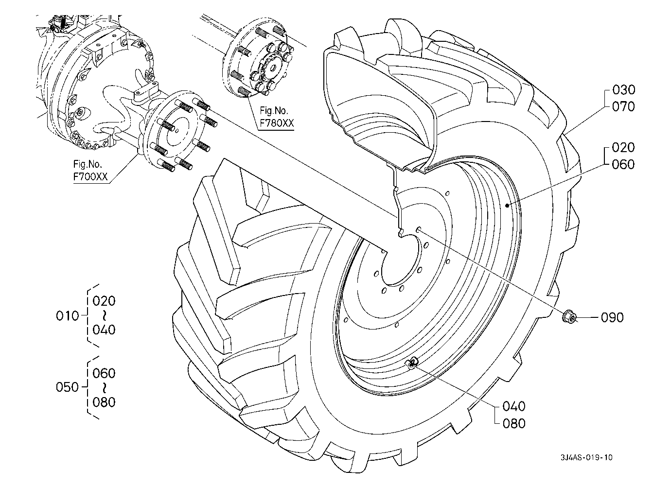 Rear Wheel (650/65R38) [Michelin]