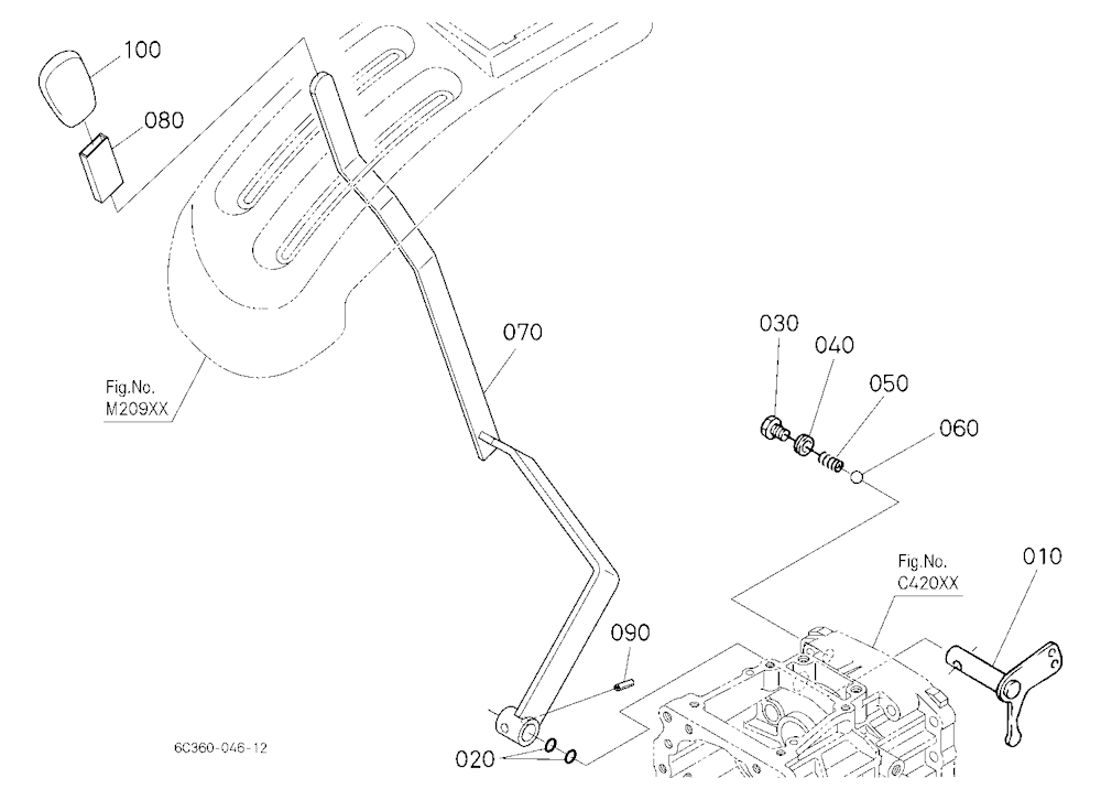 Front Wheel Drive Lever