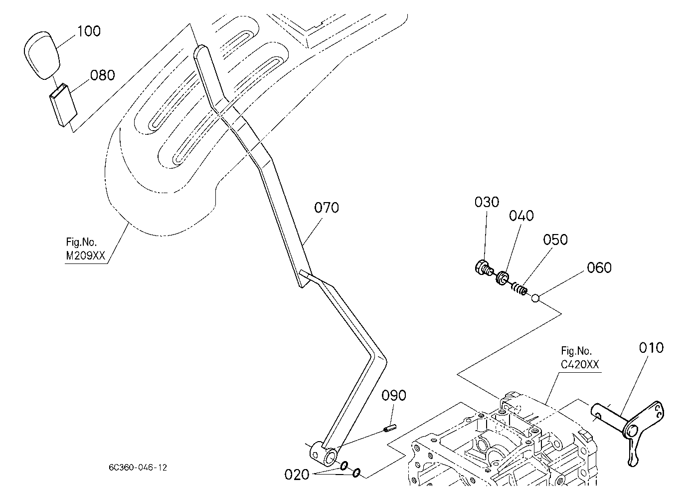 Front Wheel Drive Lever
