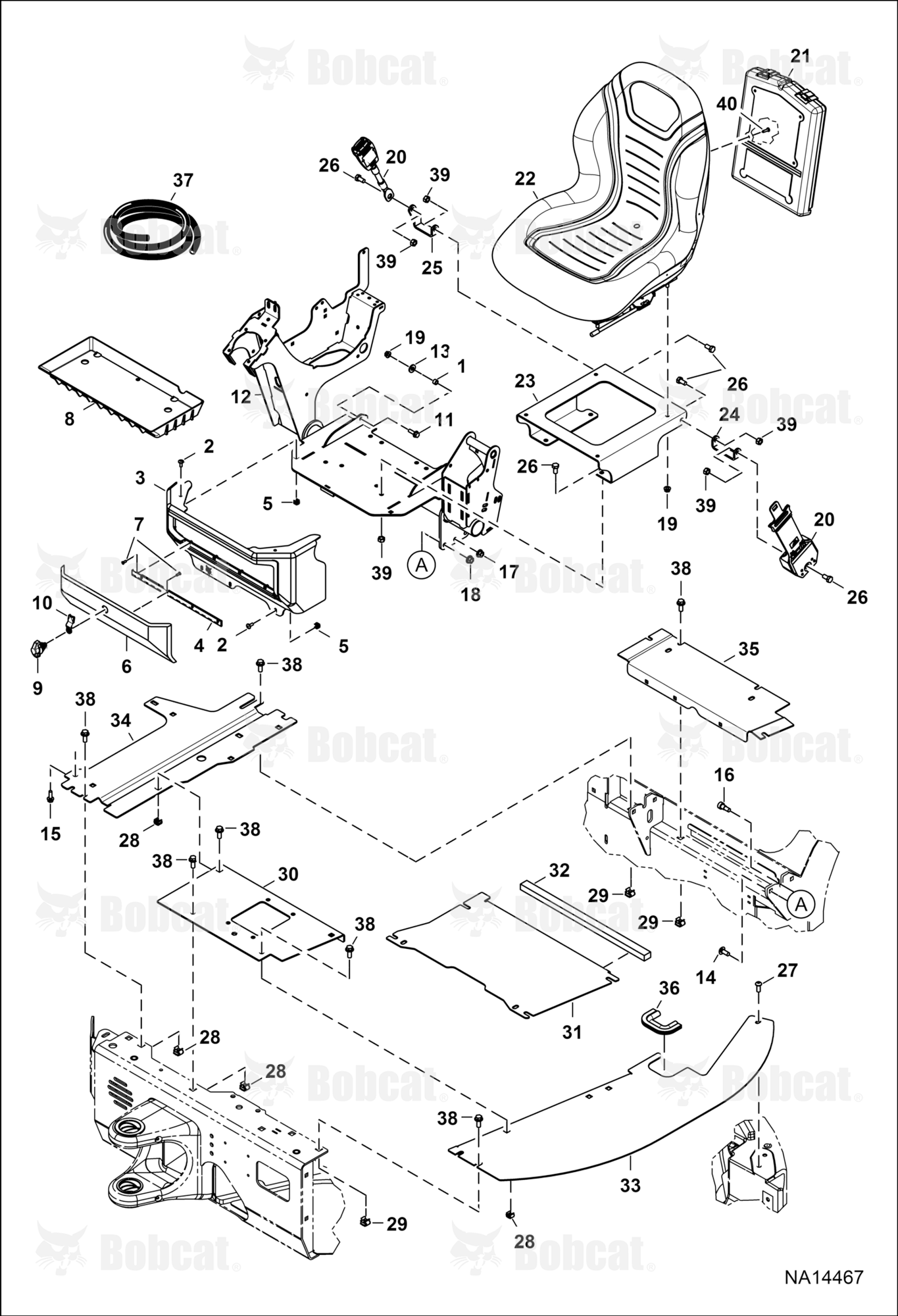 Operator Area & Seat (Floor)  B3JE & Above
