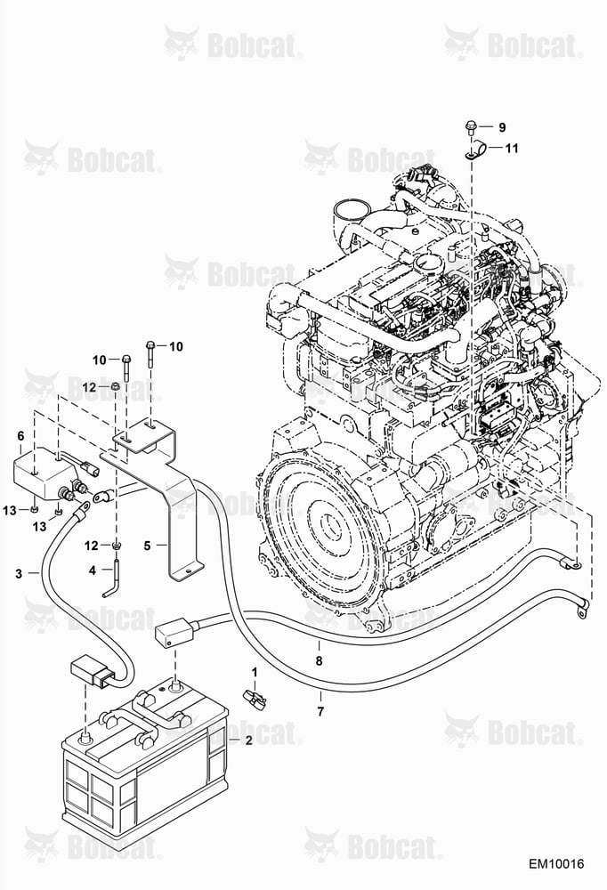 Engine Electrical Circuitry (Engine Starting) (110 Amp-hour Battery)