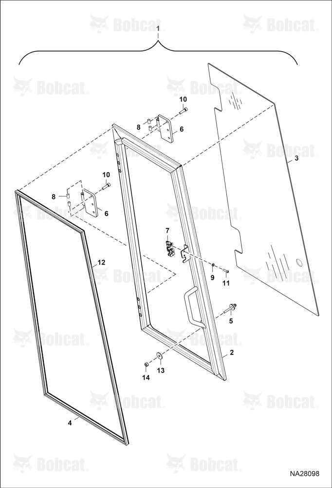 Operator CAB (RH Window Assembly)